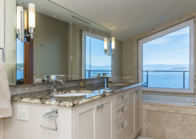 custom built homes Vancouver Island bathroom design
